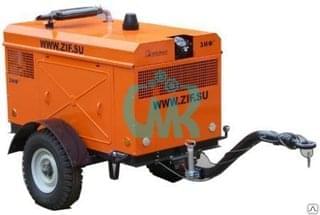 Дизельная компрессорная винтовая станция ЗИФ-ПВ-5/1,0 (МЗА9-05), Д 243 (ММЗ, Минск) со сцеплением  (59,6)кВт